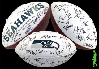 2012 Seattle Seahawks Team Signed NFL Football Pete Carroll Golden
