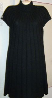 Jessica Howard Turtleneck Short Sleeve Sweater Dress M