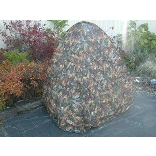 NEW POP UP HUNTING BLIND   TWO MAN REAL TREE CAMO w BAG