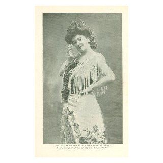 1899 Print Opera Singer Emma Calve As Carmen: Everything