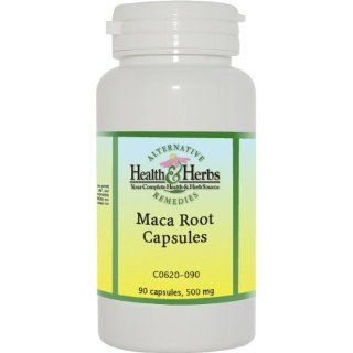 Alternative Health & Herbs Remedies Maca Root Capsules, 90