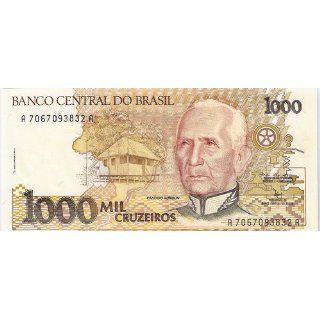 BRAZIL (1991)   1000 CRUZEIRO BANKNOTE 