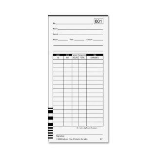 Lathem Time Company Time Cards, 2 Sided, Numbered 1 100