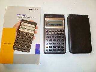 Hewlett Packard 17BII Business Calculator Original 1987. With Case and