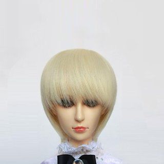 1/3 BJD Doll Light Golden Short Hair Wig Toys & Games