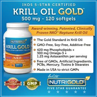 NKO Neptune Krill Oil GOLD, 500mg, 120 Softgels (Multi