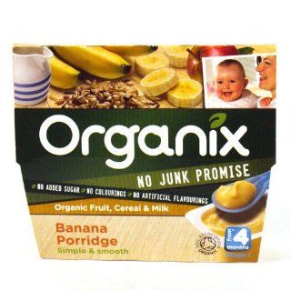 Organix 4 Month Banana Porridge 4 Pack 400g Grocery