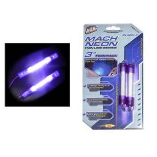 Mach Thin LIne  3 inch Sound Activated Neon Rods  Purple (Pair