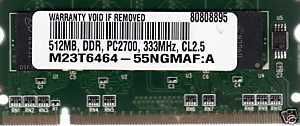 New 512MB HP Compaq NX7000 NX9000 NX9010 Laptop Memory