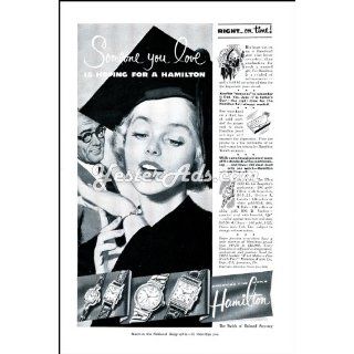 1951 Vintage Ad Hamilton Watch Company Someone you love is