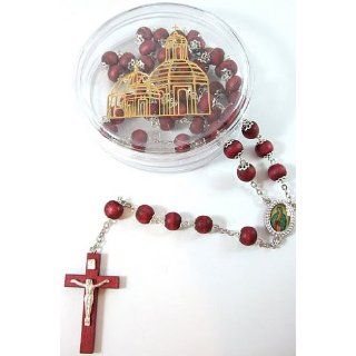 Silver Plated Vatican Rosary Rose Petal Beads Crucifix