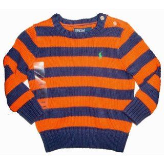 Polo by Ralph Lauren Sweater Size 12 Months Orange/Navy w