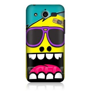 Ecell   HEAD CASE YELLOW UGLY FACE DESIGN PROTECTIVE CASE