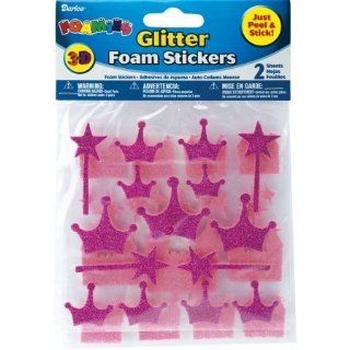 Darice 106 766 Foam Glitter Stickers 7/Pkg: Toys & Games