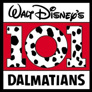 Disney Button 101 Dalmatians Square Logo