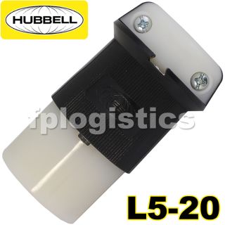 Hubbell 2313 L5 20 Female 20A 125V Inline Cable Connector L520 New