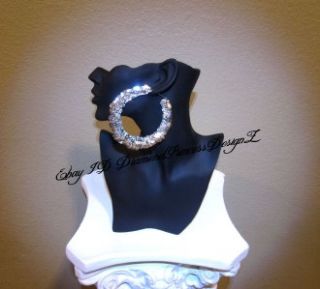  Basketball Wives POParazzi BILLIONAIRE Sequin Large Bamboo Earrings
