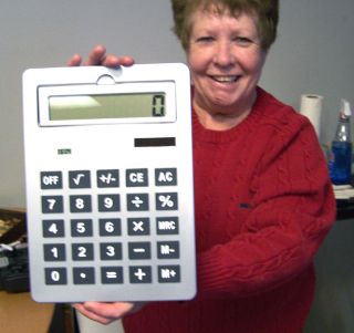 Giant Hugh Solar Calculators School Office Gift