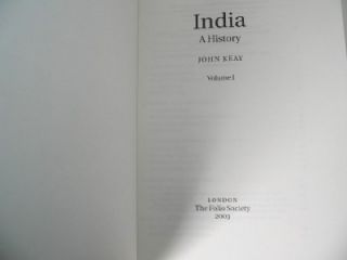 Folio Society India A History Two Volume Boxset John Keay