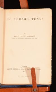  In Kedars Tent Henry Seton Merriman First Edition Hugh Stowell Scott