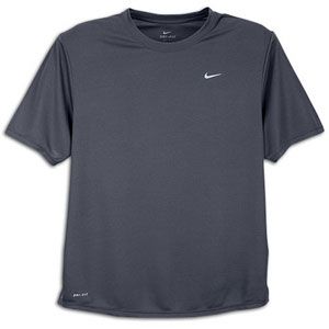 Nike Foundation S/S Running T Shirt   Mens   Anthracite/Reflective