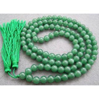 Tibet Buddhist 108 Ayenturine Jade Beads Prayer Mala