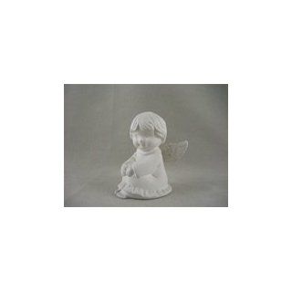 Ceramic bisque unpainted 07 403 Sitting little angel 3.5
