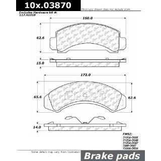 Centric Parts 109.03870 109 Series Axxis Deluxe Plus Brake Pad