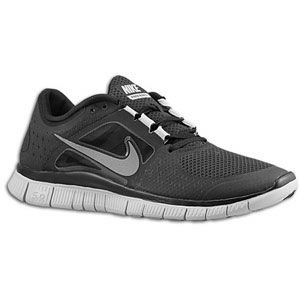 Nike Free Run + 3   Mens   Running   Shoes   Black/Refective Silver