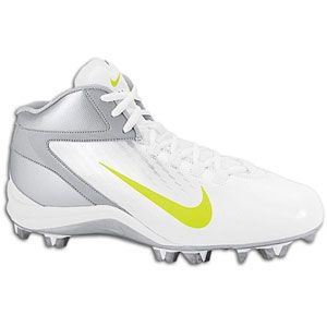 Nike Speedlax 3   Mens   Lacrosse   Shoes   White/Metallic Silver