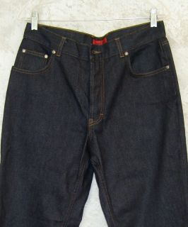 Hugo Boss Dark Rinse Jeans Button Fly 33 x 33 Missing Button Otherwise