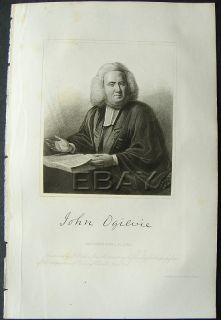 1850 John Ogilvie Rector Trinity Church New York 1774