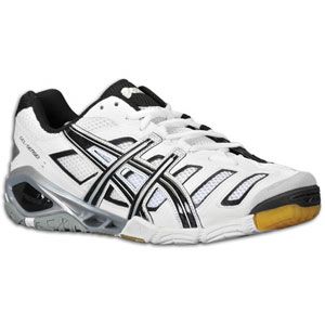 ASICS® Gel Sensei 4   Mens   Volleyball   Shoes   White/Black/Silver