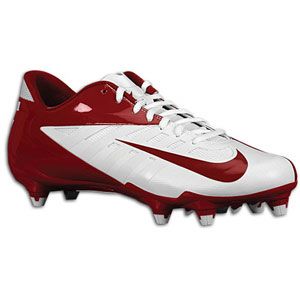 Nike Vapor Pro Low D   Mens   Football   Shoes   White/Team Crimson