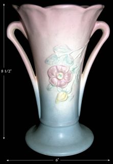 Hull Pottery PK Blue 503 8 1 2 Dogwood Vase