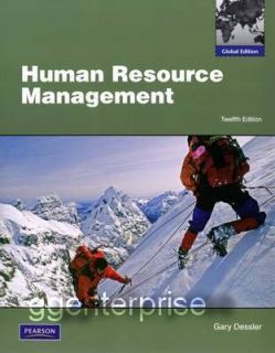 Human Resources Management 12E Dessler 12th Edition New 013608995X