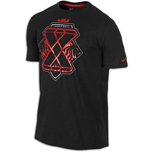 Nike Lebron X T Shirt   Mens   Basketball   Clothing   Black