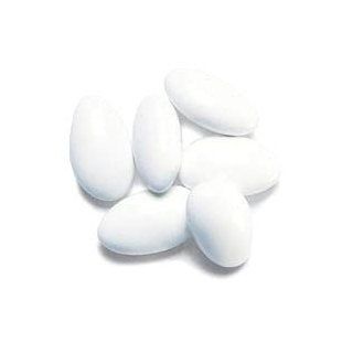French Jordan Almonds Candy   Coated White, 5 lb bag 