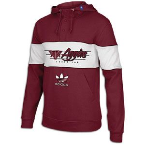 adidas College Trefoil Snap Hoodie   Mens   For All Sports   Fan Gear
