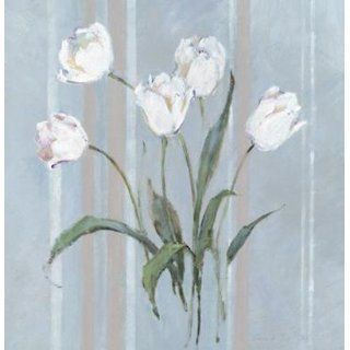 Stipes and Tulips Finest LAMINATED Print Ros Oesterle