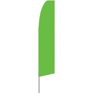 Solid Lime Green Swooper Feather Flag