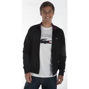 Lacoste Track Jacket   Mens   Casual   Clothing   Black/Tannic Purple