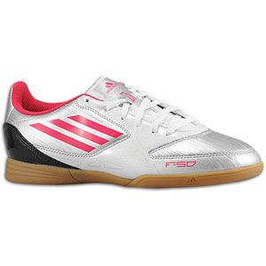 adidas F5 IN   Womens   Soccer   Shoes   Metallic Silver/Bright Pink