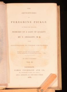  Roscoes Novelists Library Amelia Humphry Clinker Peregrine Pickle