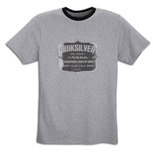 Quiksilver Swell and Back Short Sleeve T Shirt   Mens   Smoke/Black