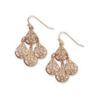 Copper tone Filigree Teardrop Dangle Earrings   JewelryWeb Jewelry