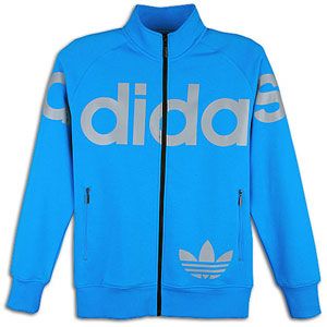 adidas Originals Linear Fleece Track Jacket   Mens   Craft Blue/Black