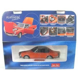 Fiat 124 Spider BS Orange 1/18 Platinum Ed Model Car Toys