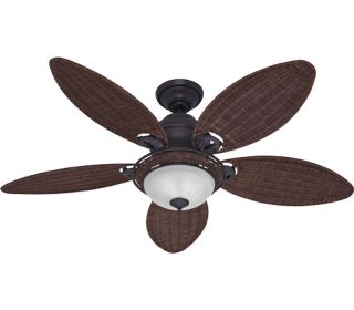 Hunter 21647 Caribbean Breeze Bronze 54 Ceiling Fan w/ Light & Pull