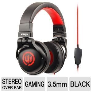 Wicked WI8700 Solus Headphone   Black/Red Electronics